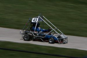 Kait Hauber drives Gran Prix cart